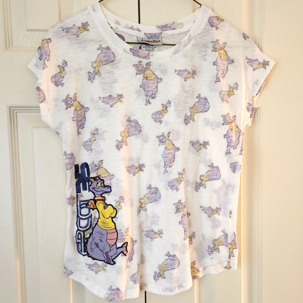 Disney White and Purple Short Sleeve Tee